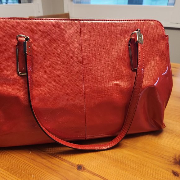 Coach Red Shoulder Bag and Wallet Set - Picture 4 of 5